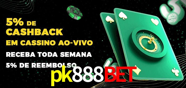 Promoções do cassino ao Vivo pk888bet